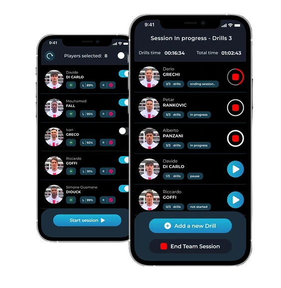 XSEED GPS mobile app during live session control
