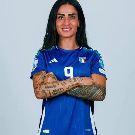 Martina Piemonte in the Italy national team kit