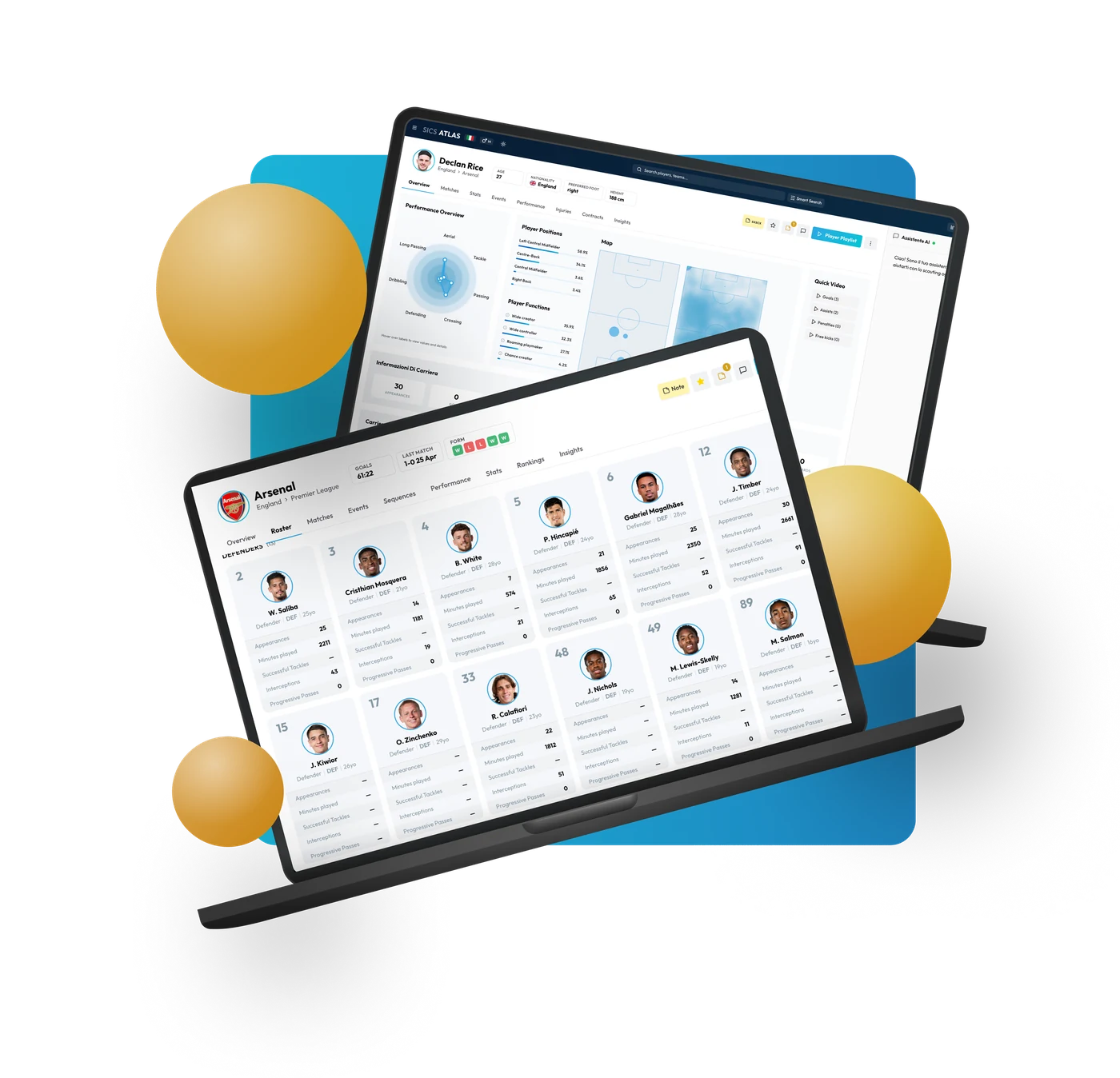 SICS+ platform on laptop and tablet