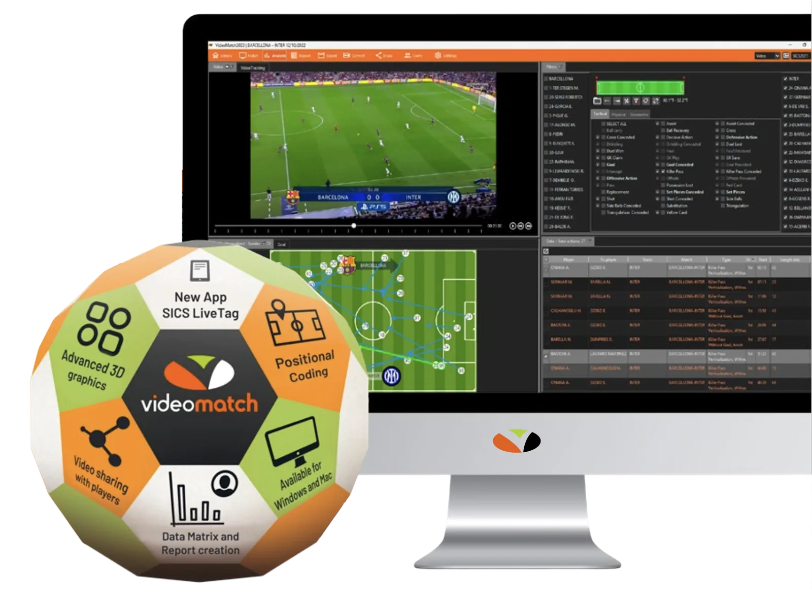 VideoMatch match analysis software interface