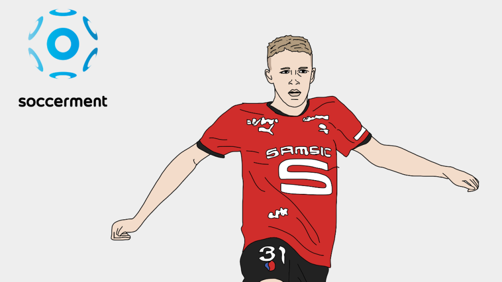 Adrien Truffert Rennes Soccerment png