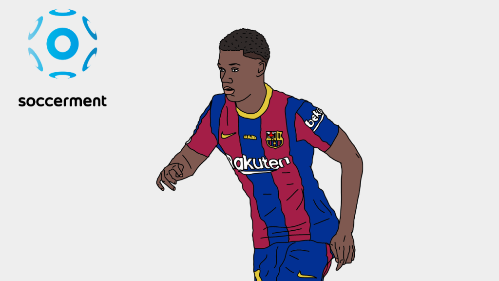 Ansu Fati Barcelona Soccerment png