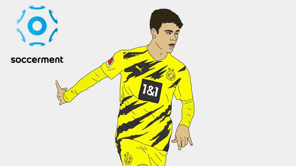 Giovanni Reyna Borussia Dortmund Soccerment png